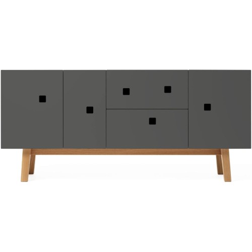 grey / lacquered oak retro - PEEP M2 - Zweed