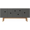 grey / lacquered oak retro - PEEP M2 - Zweed