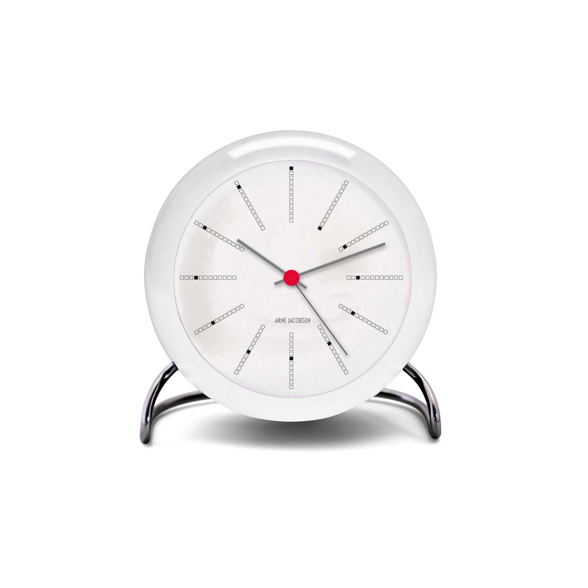 AJ Bankers alarm clock - white - Arne Jacobsen