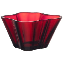 Aalto bowl 75mm - cranberry - 1026647 - Iittala