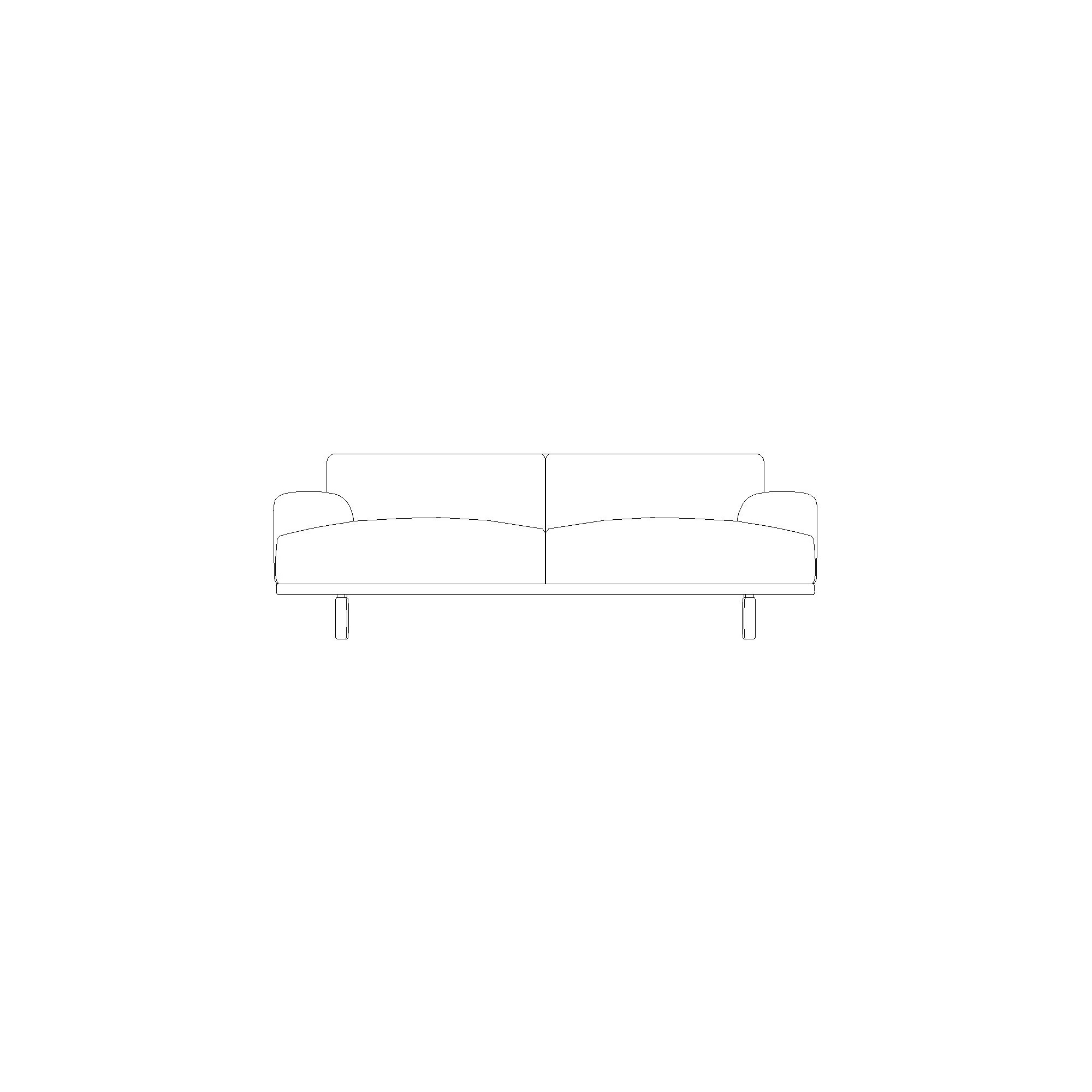 customize your 2-seater Compose sofa - Muuto