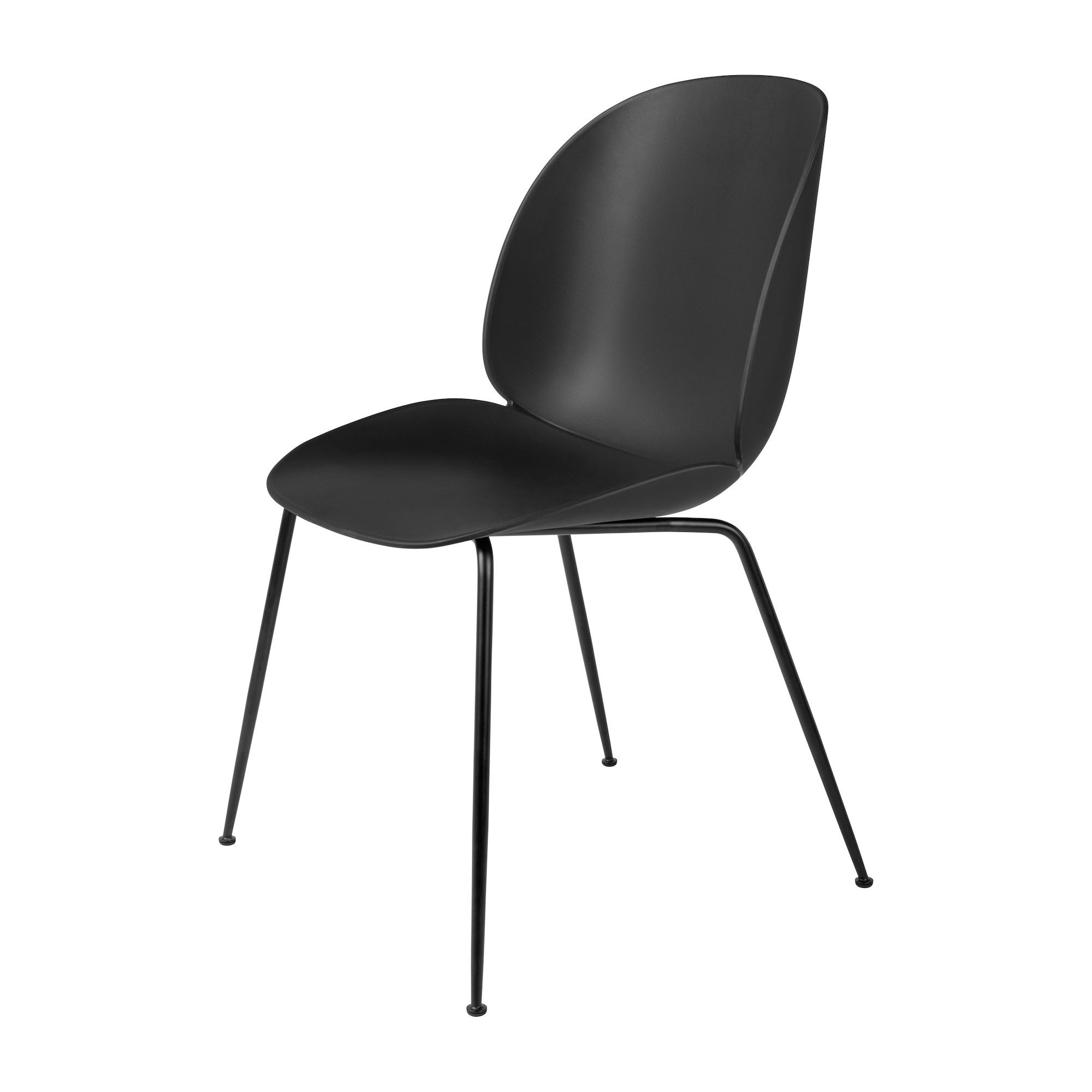 Black shell - matt black base - Beetle chair plastic - Gubi