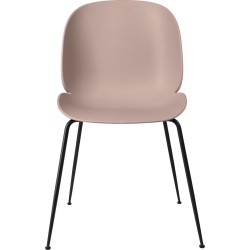 sweet pink shell - matte black base - Beetle chair plastic - Gubi