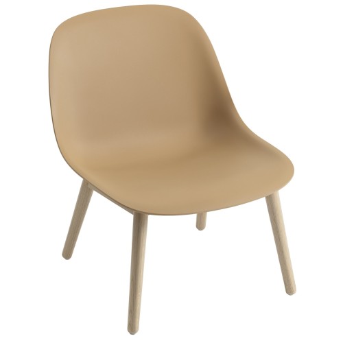 oak/ochre - wood base - Fiber Lounge - Muuto