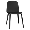 black - wooden base Visu chair - Muuto