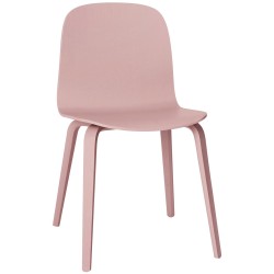 Tan rose - wooden base Visu chair - Muuto