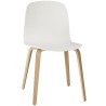 white/oak - wooden base Visu chair - Muuto