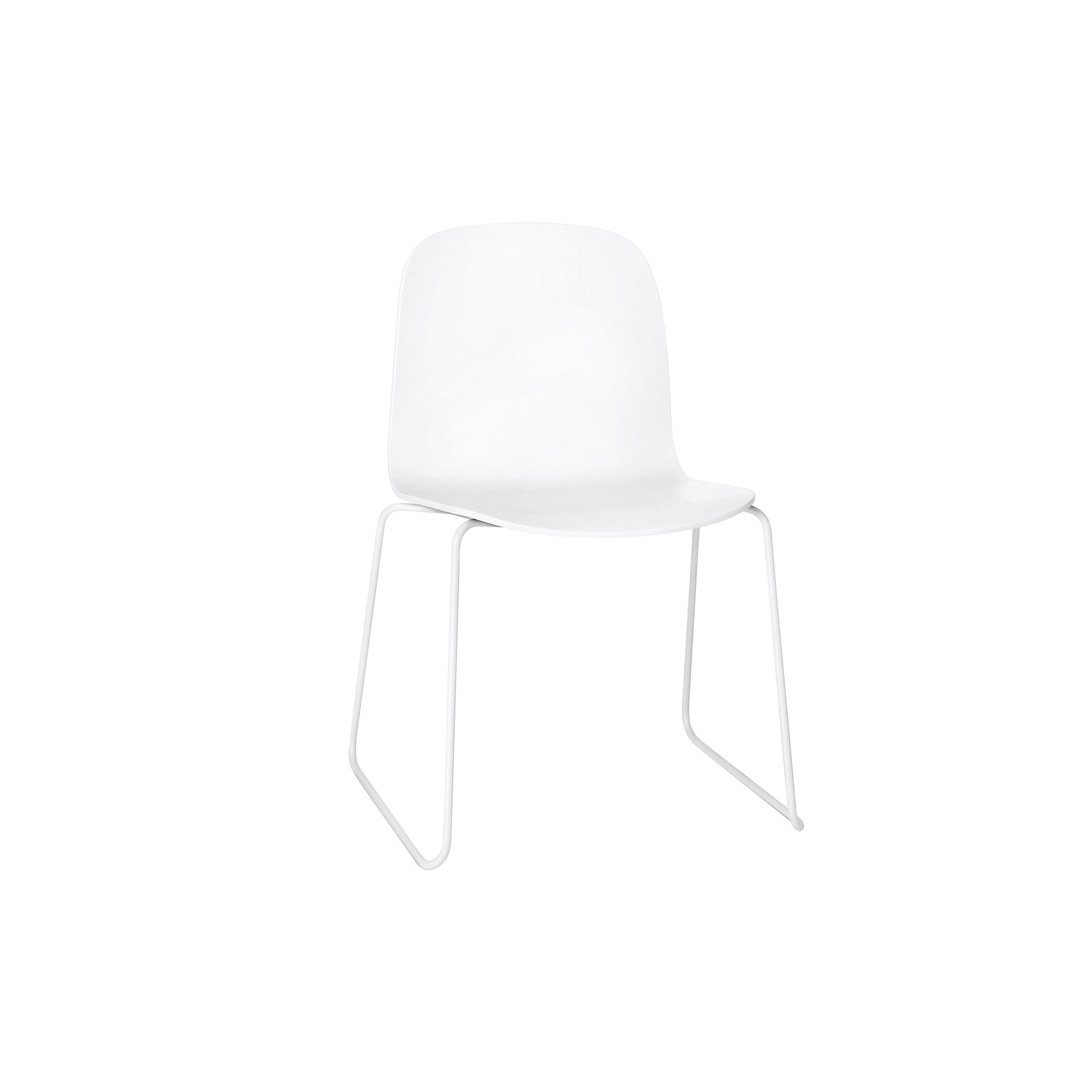 white - sled base Visu chair - Muuto