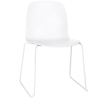 white - sled base Visu chair - Muuto