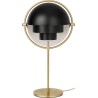 Gubi – Multi-Lite table lamp, black semi matt and brass