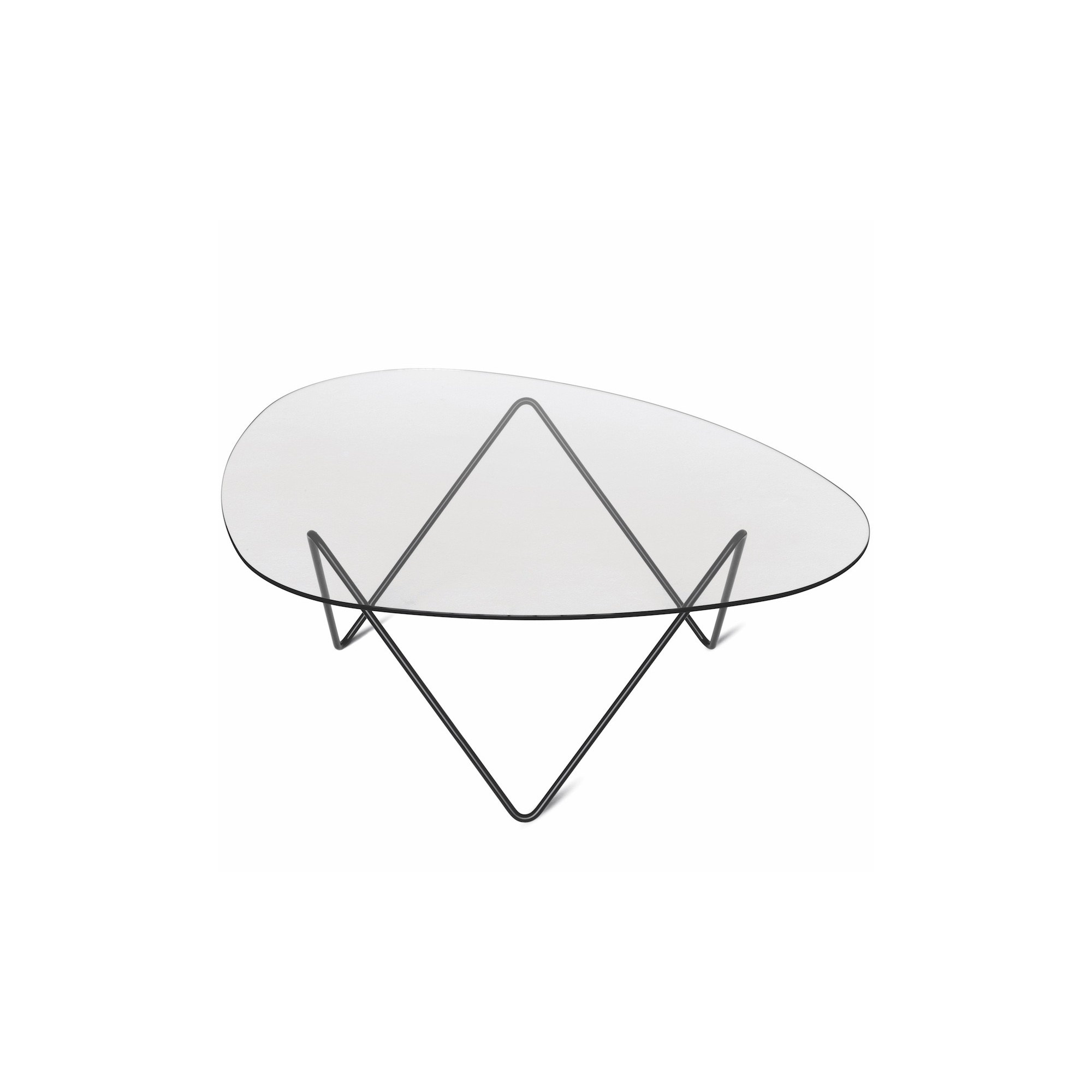 Pedrera coffee table – Black steel - Gubi