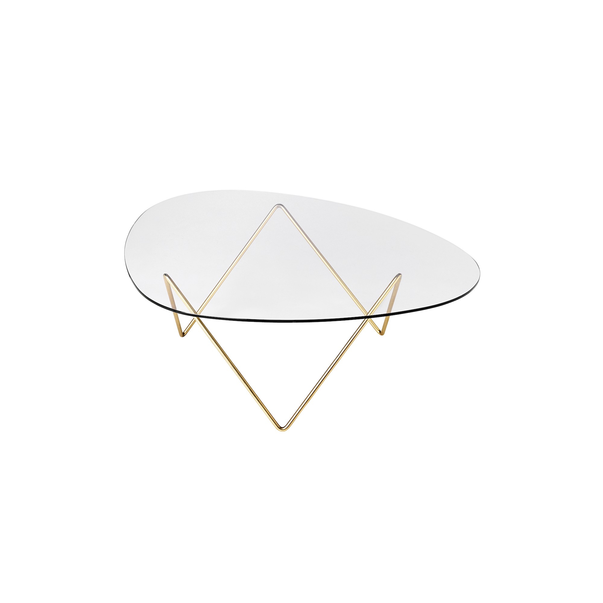 Pedrera coffee table – Brass - Gubi