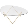 Pedrera coffee table – Brass - Gubi