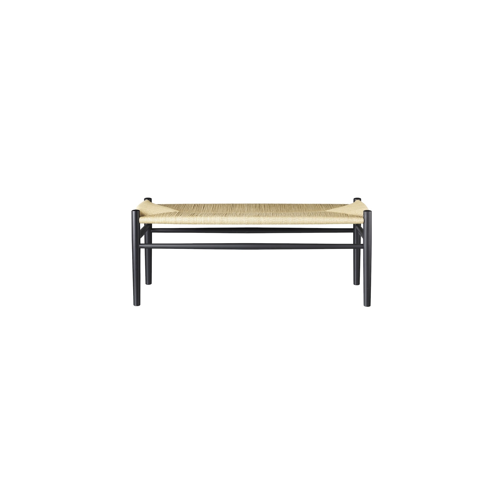 Chêne noir / cordage naturel - banc de table J163 - FDB Møbler