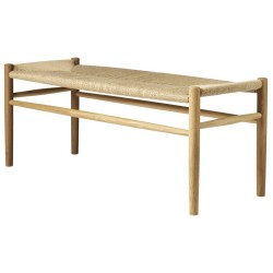 chêne / cordage naturel - banc de table J163 - FDB Møbler