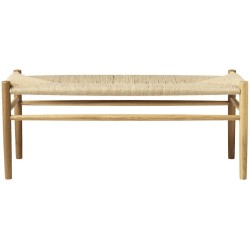 chêne / cordage naturel - banc de table J163 - FDB Møbler