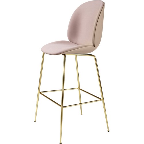 H65cm - sweet pink/Steelcut 605 (front) - Beetle bar chair - Gubi