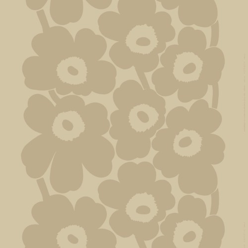 REMNANT - linen - Unikko - beige 811 - 180x145 cm - Marimekko fabric