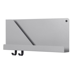 Folded shelf - gris - L51 x P6,9 x H22 cm - Muuto