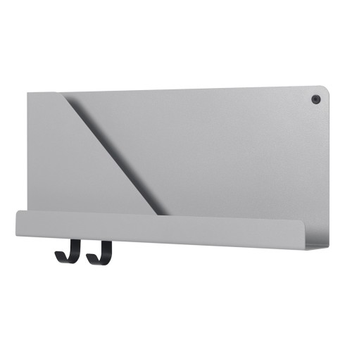 Folded shelf - grey - L51 x D6,9 x H22 cm - Muuto