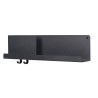 Folded shelf - black - L63 x D12,4 x H16,5 cm - Muuto