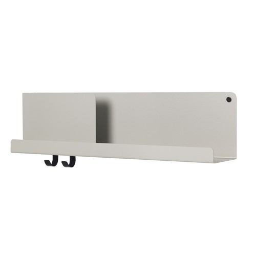 Folded shelf - grey - L63 x D12,4 x H16,5 cm - Muuto