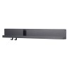 Folded shelf - black - L96 x D11,4 x H13 cm - Muuto