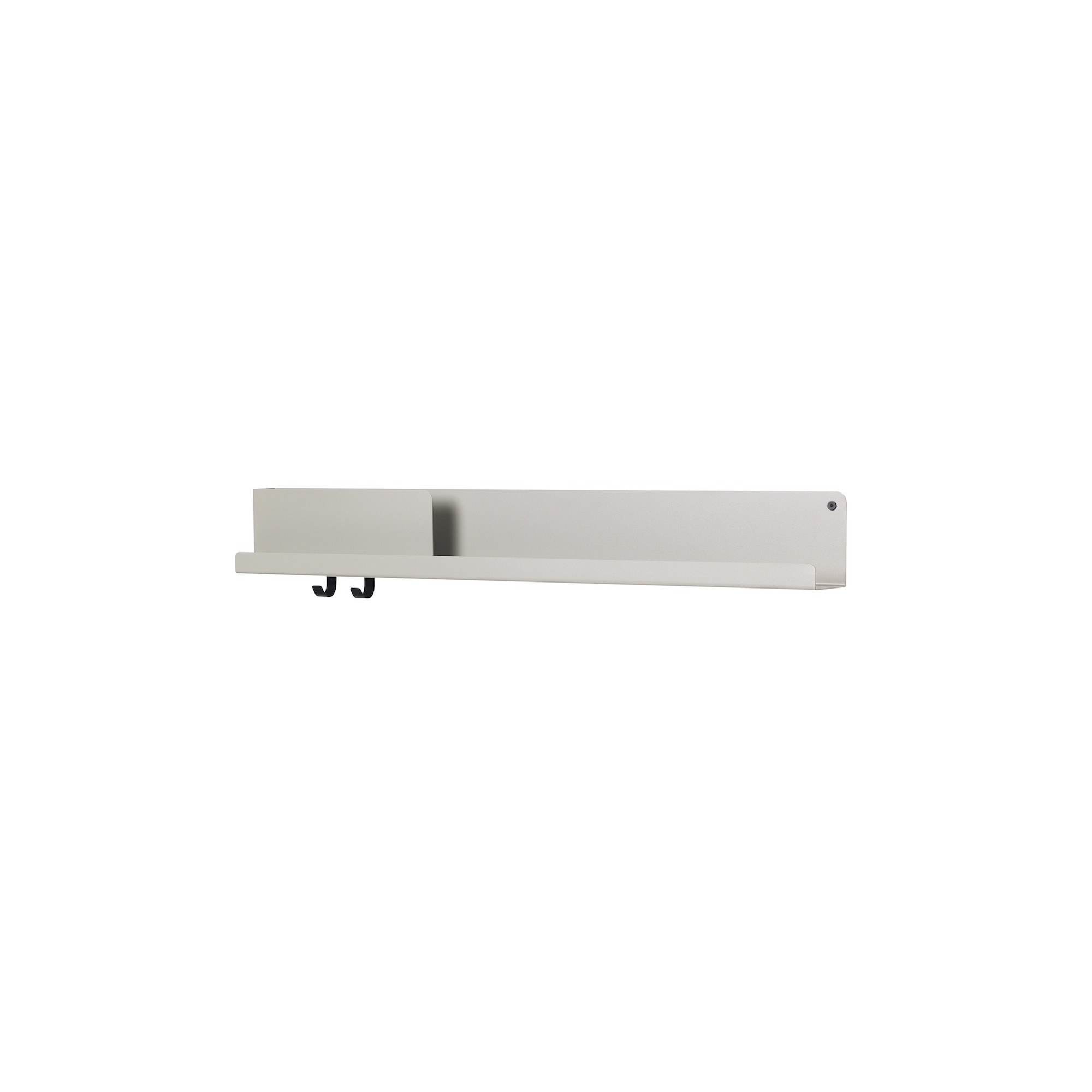 Folded shelf - grey - L96 x D11,4 x H13 cm* - Muuto