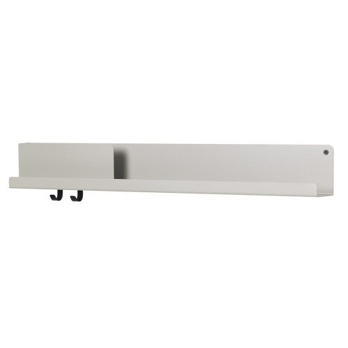 Folded shelf - gris - L96 x P11,4 x H13 cm* - Muuto