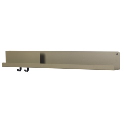 Folded shelf - olive - L96 x D11,4 x H13 cm - Muuto