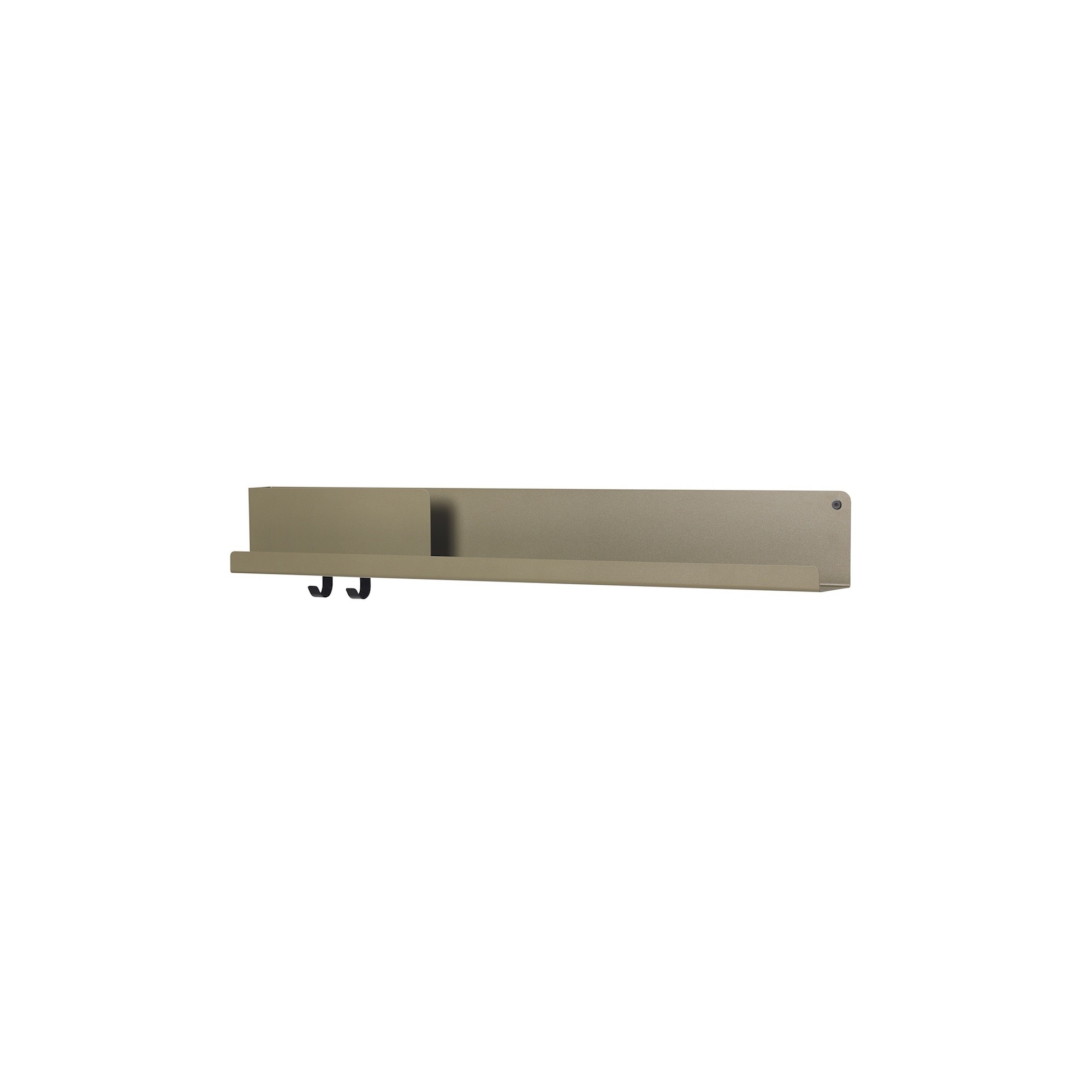 Folded shelf - olive - L96 x D11,4 x H13 cm - Muuto