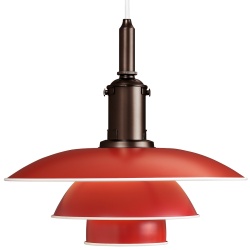 red - PH 3 1/2-3 pendant - Louis Poulsen