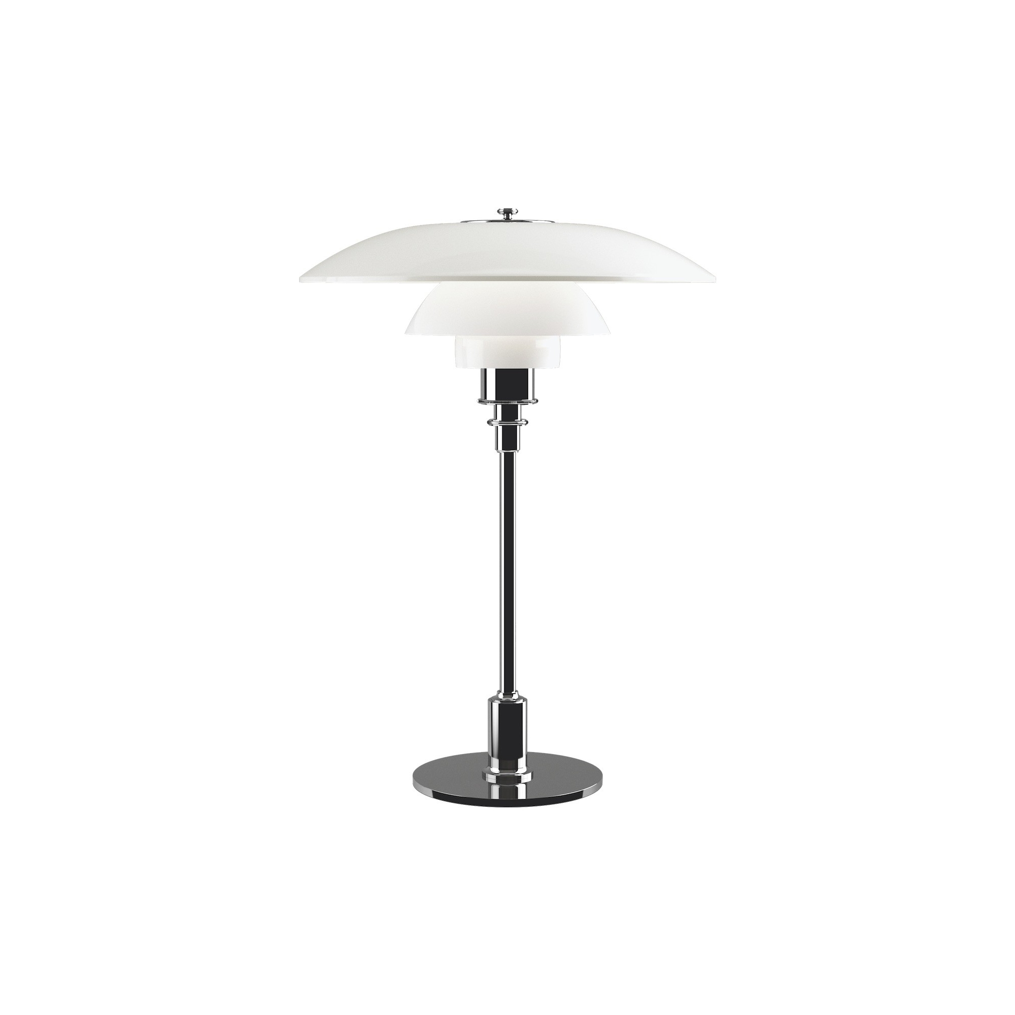 chrome - PH3½-2½ Glass Table Lamp - Louis Poulsen