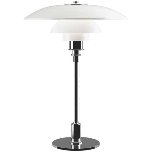 chrome - PH3½-2½ Glass Table Lamp - Louis Poulsen