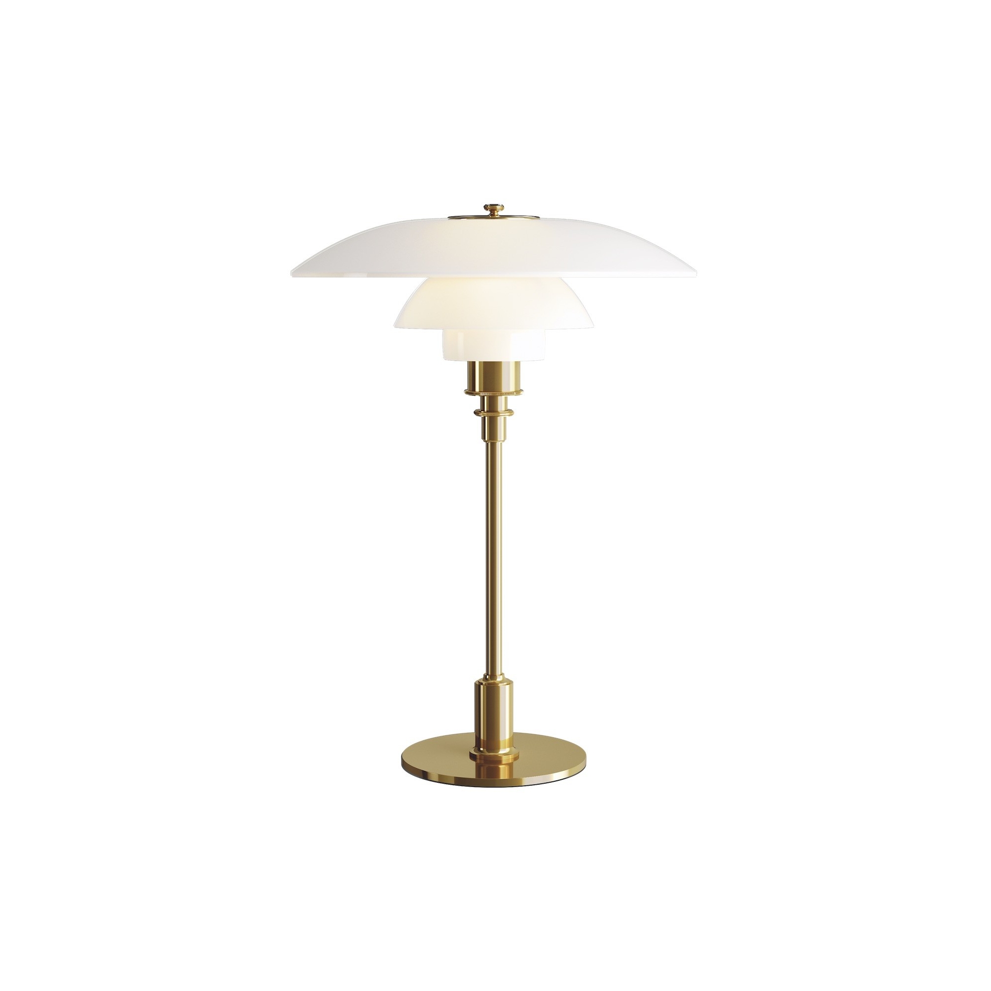 brass - PH3½-2½ Glass Table Lamp - Louis Poulsen