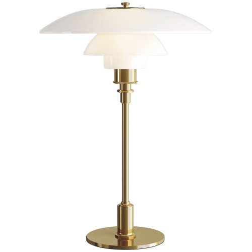 brass - PH3½-2½ Glass Table Lamp - Louis Poulsen