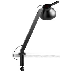 soft black - w. clamp - PC single arm lamp - HAY