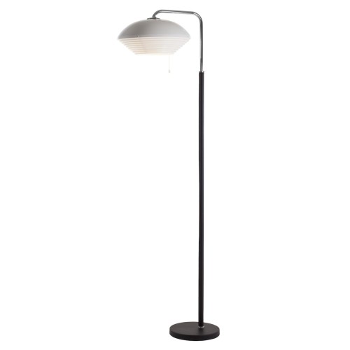 nickel plated brass - A811 floor lamp - Artek