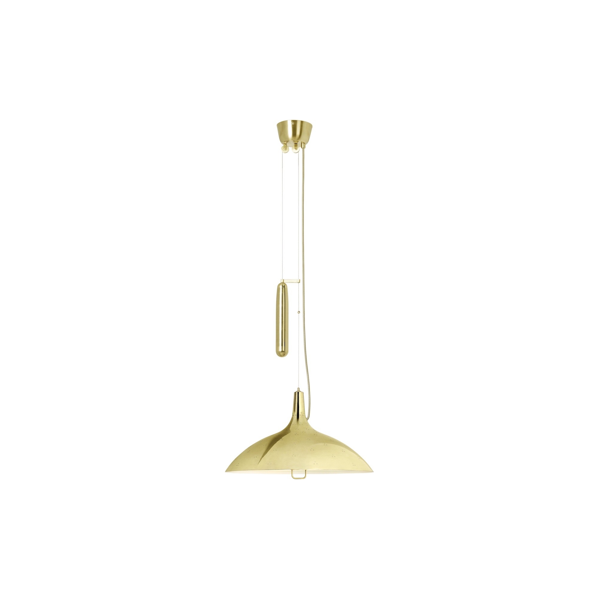 polished brass - A1965 pendant - Paavo Tynell - Gubi