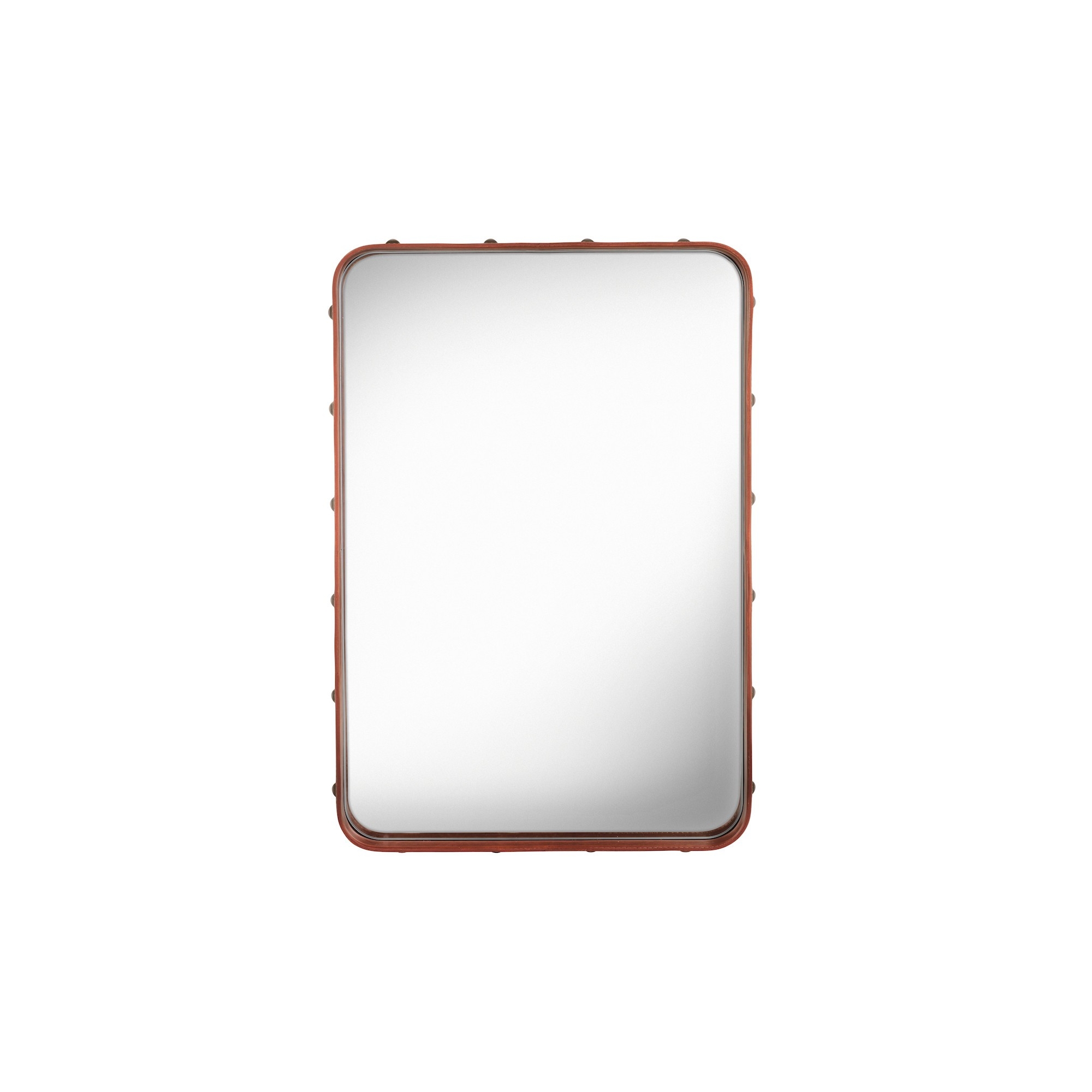 EPUISE - 70x48cm - Cuir naturel - miroir rectangulaire Adnet - Gubi