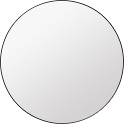 Ø110 cm - GUBI Wall Mirror - Round - Black Brass