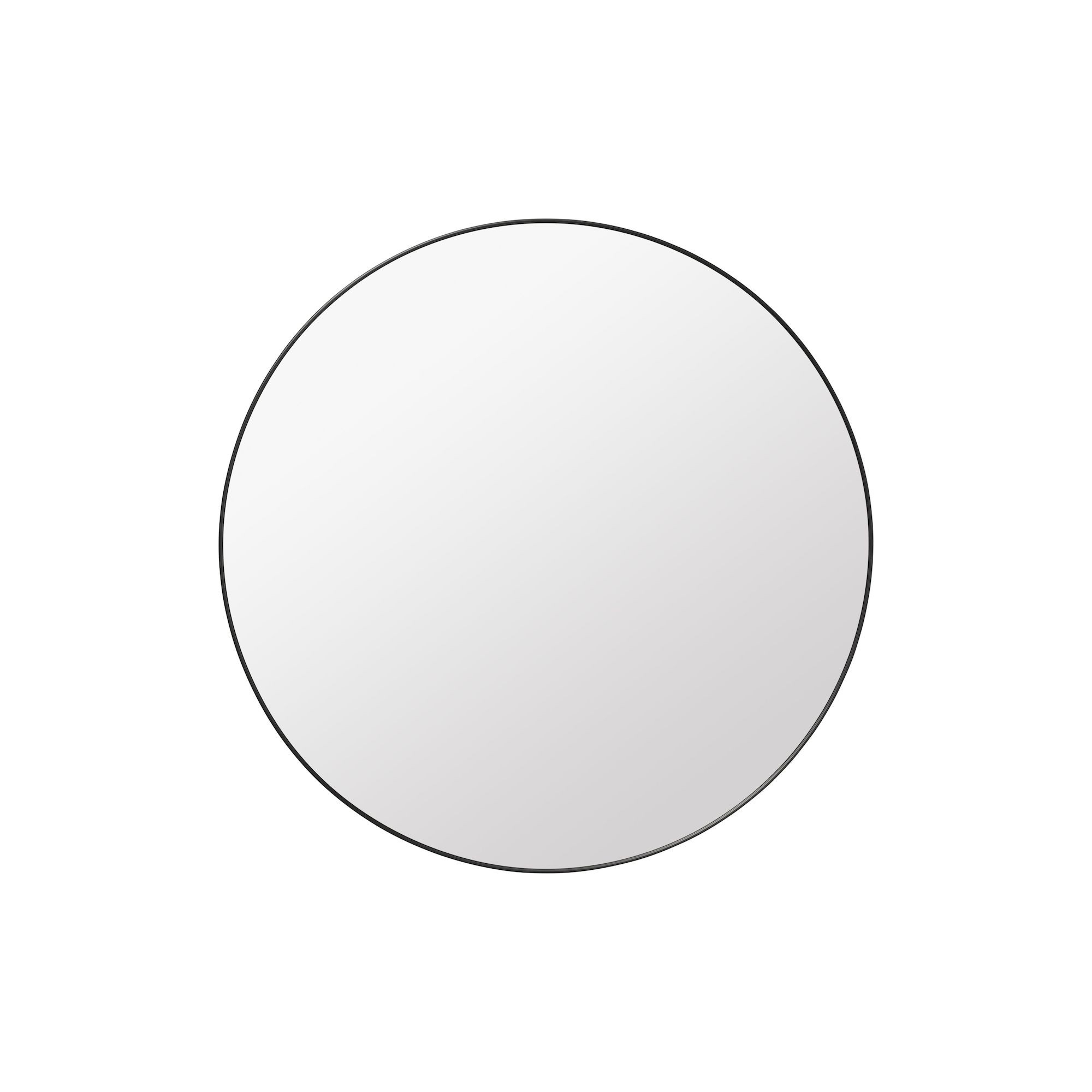 Ø110 cm - GUBI Wall Mirror - Round - Black Brass