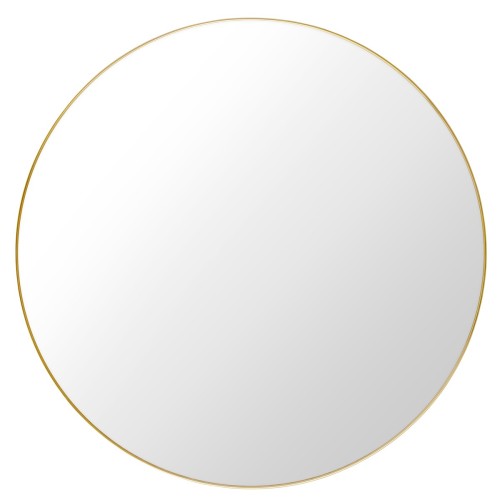 Ø110 cm - GUBI Miroir Mural - Rond - Laiton Polis