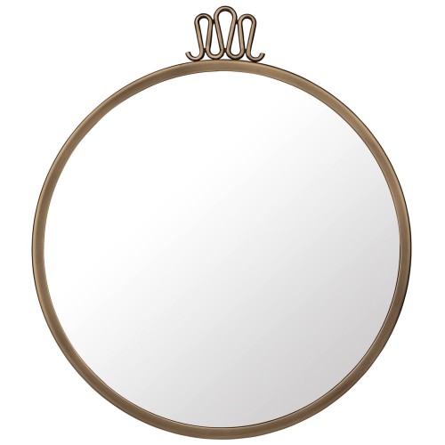 Ø42cm - Randaccio Wall Mirror - Round - Antique Brass* - Gubi