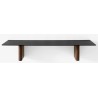 walnut, black aluminium - Column shelves JA2 - &Tradition