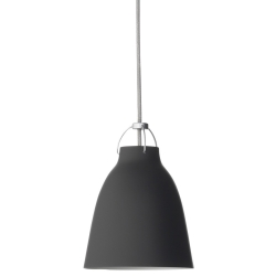 Caravaggio P1 – Matt black + Grey cable - Fritz Hansen