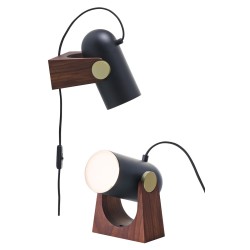 noir - applique / lampe de table Carronade - Le Klint