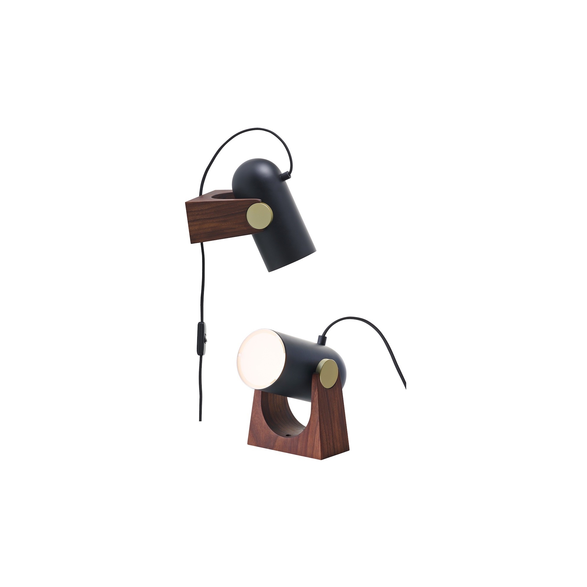 black - wall / table lamp - Carronade - Le Klint