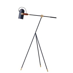 black low floor lamp - Carronade - Le Klint