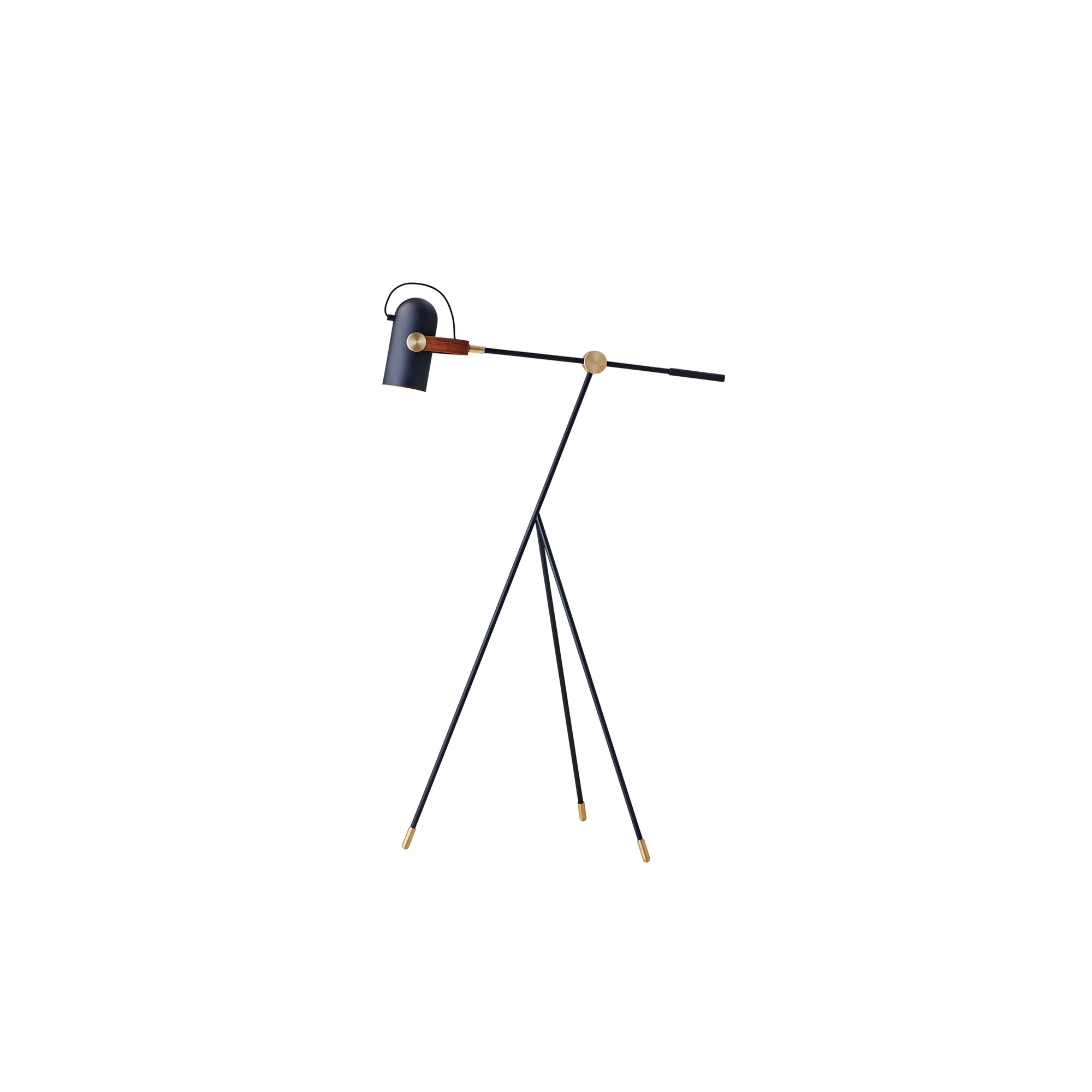 black low floor lamp - Carronade - Le Klint